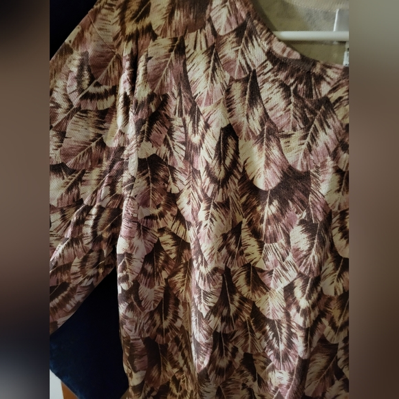 Talbots feather print sweater, women's xl. - Picture 3 of 6